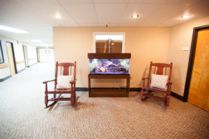 Hallway at Shaw Mountain of Cascadia a skilled nursing facility in Boise, Idaho