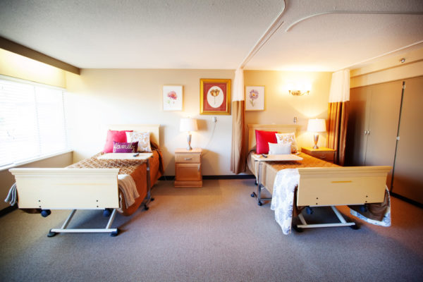 Resident room at Shaw Mountain of Cascadia a skilled nursing facility in Boise, Idaho