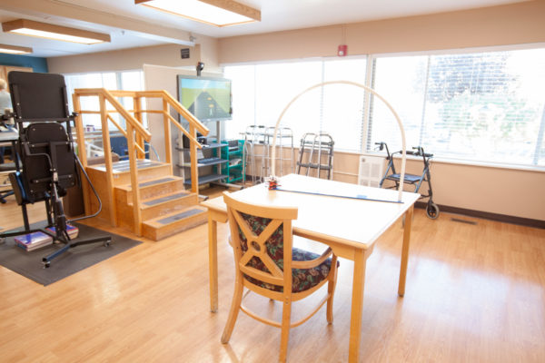 Therapy area at Shaw Mountain of Cascadia a skilled nursing facility in Boise, Idaho