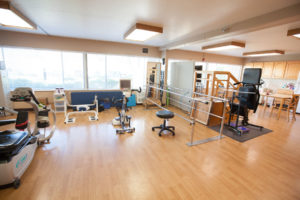 Therapy area at Shaw Mountain of Cascadia a skilled nursing facility in Boise, Idaho