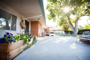 Courtyard at Shaw Mountain of Cascadia a skilled nursing facility in Boise, Idaho