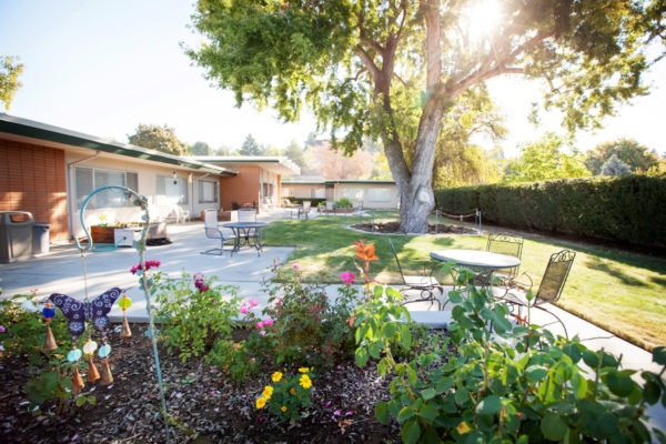 Courtyard at Shaw Mountain of Cascadia a skilled nursing facility in Boise, Idaho