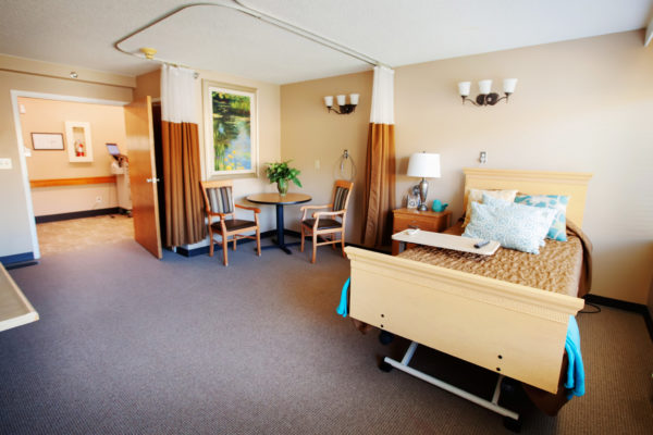 Resident room at Shaw Mountain of Cascadia a skilled nursing facility in Boise, Idaho