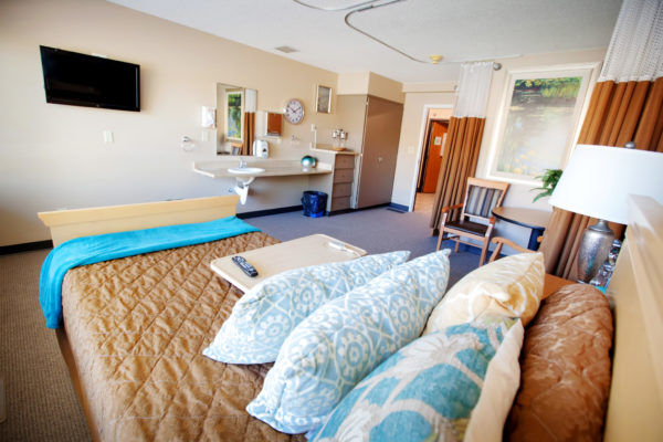 Resident room at Shaw Mountain of Cascadia a skilled nursing facility in Boise, Idaho